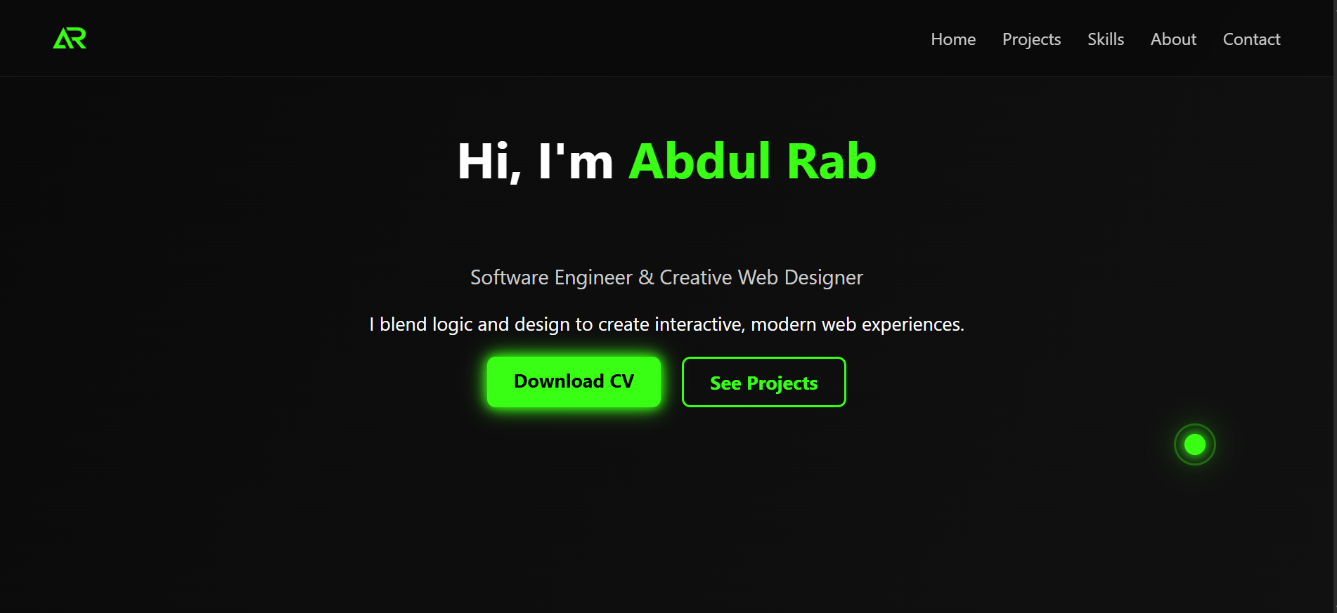 Personal Portfolio Website